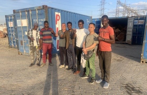 Container inspection, Nairobi yard