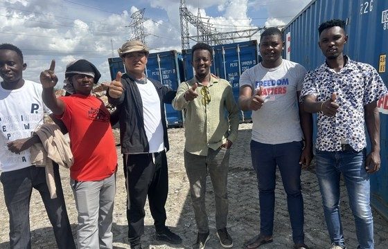 Team after successful container loading